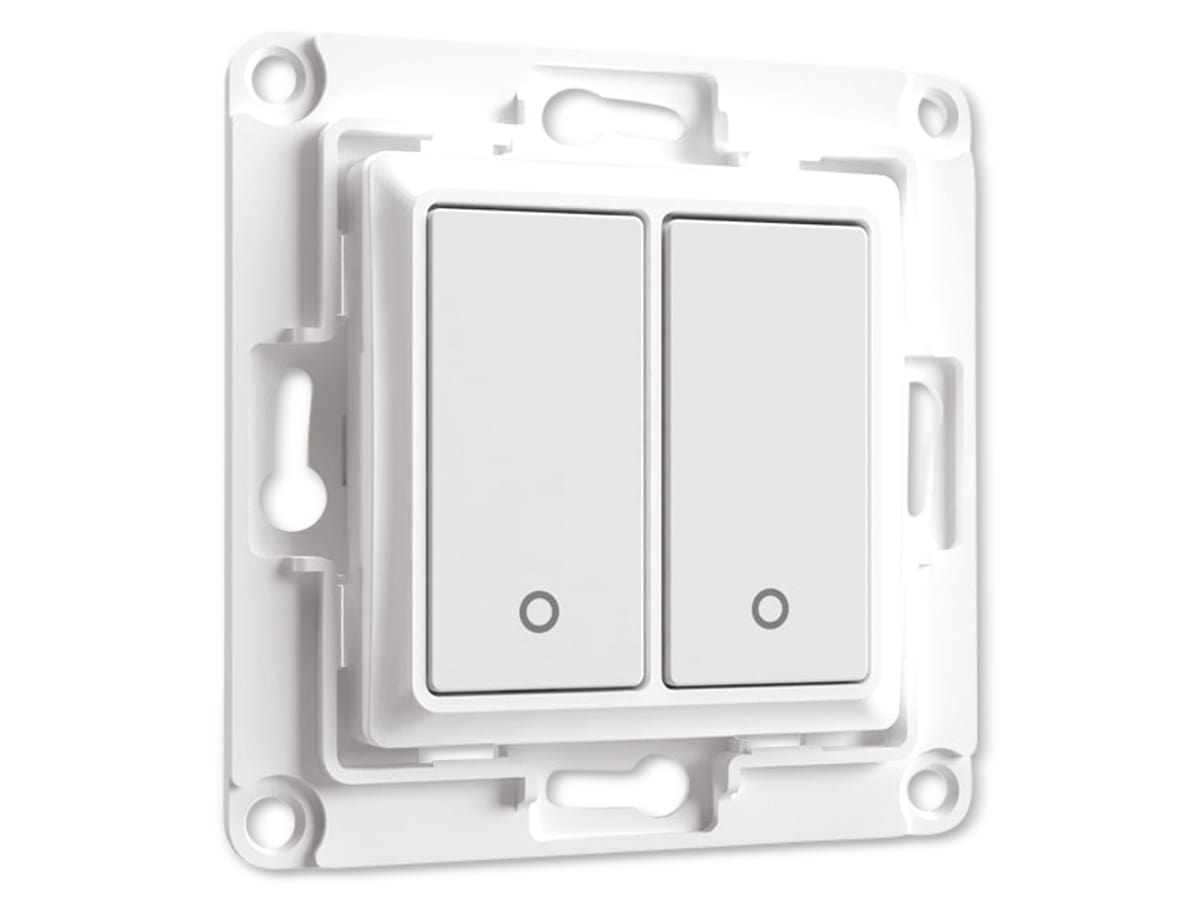 SHELLY Wandtaster Wall Switch 2, weiß, 2-fach