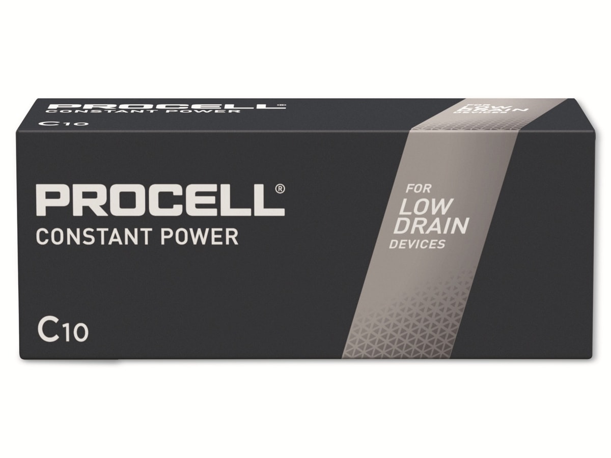 DURACELL Alkaline-Baby-Batterie LR14, 1.5V, Procell Constant, 10 Stück