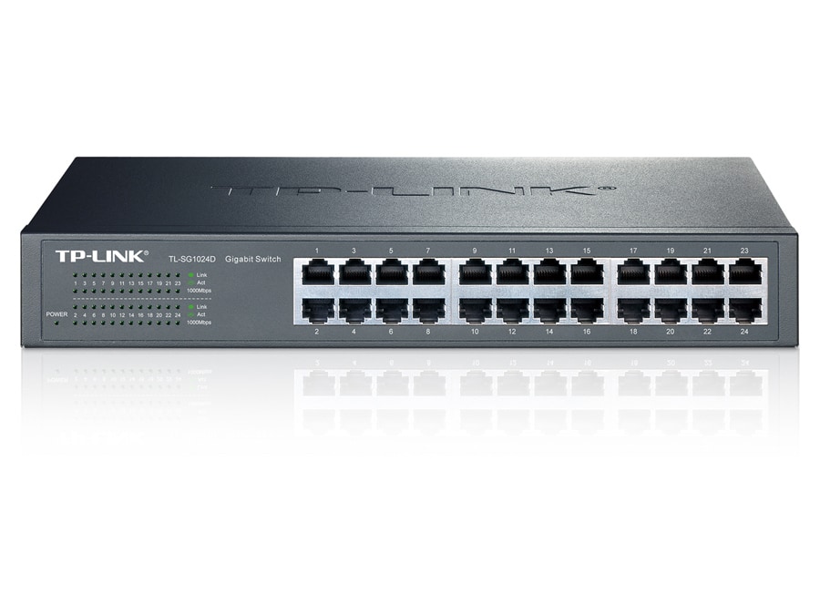 TP-LINK Gigabit Netzwerk-Switch TL-SG1024D, 24-Port