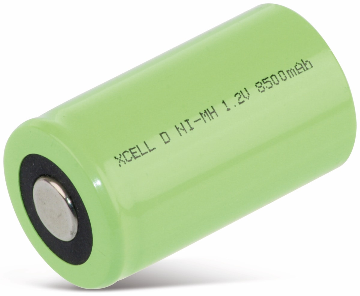 XCELL NiMH-Akku, Industriezelle, Mono, Flat-Top, 57x33mm, 1,2V/8500mAh