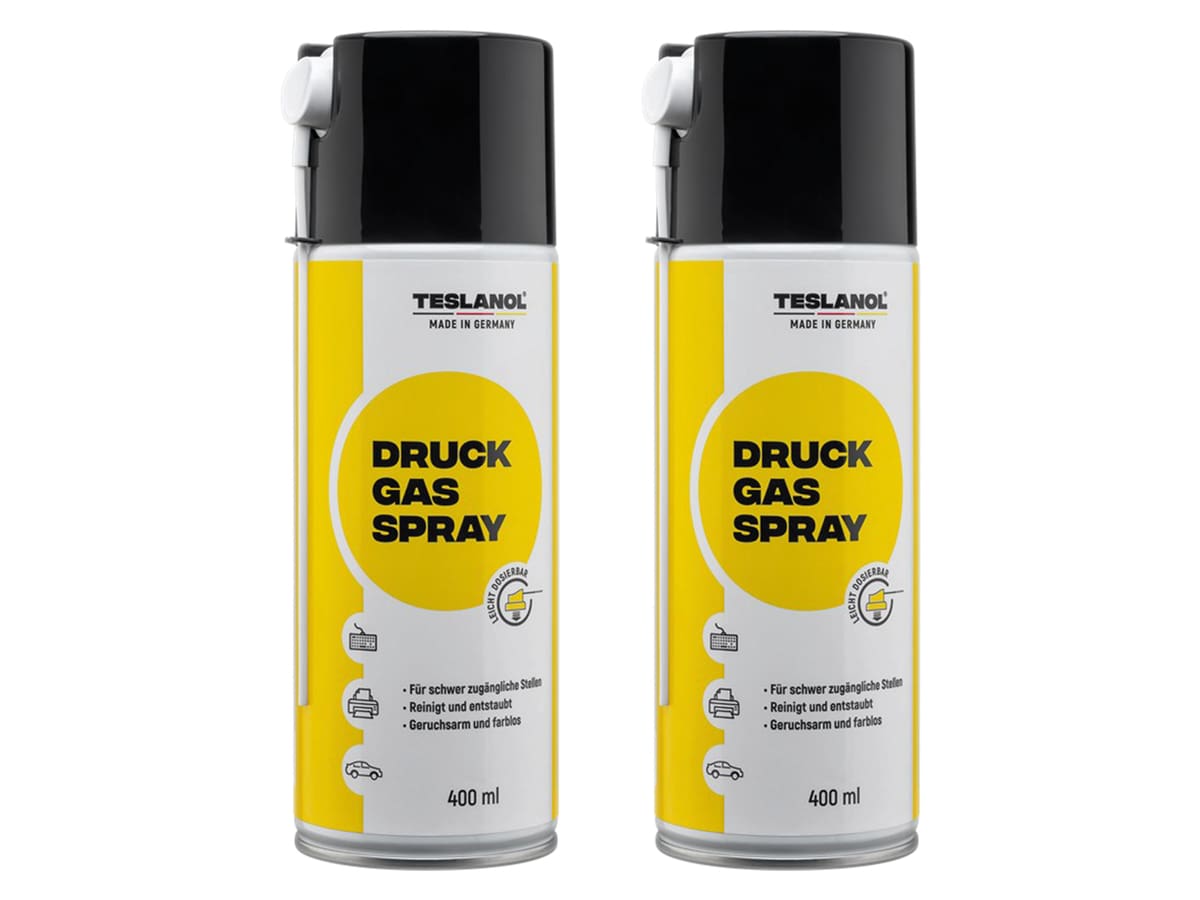 TESLANOL Druckluftspray 26003, 400 ml, 2 Stück