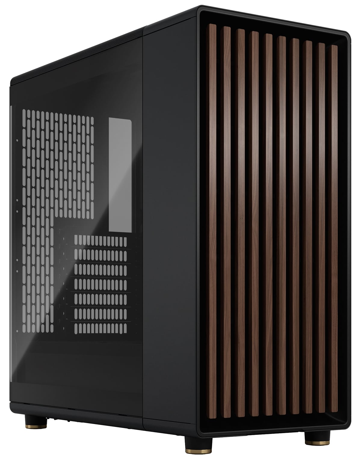 FRACTAL Midi Tower Design North Charcoal schwarz TG Dark