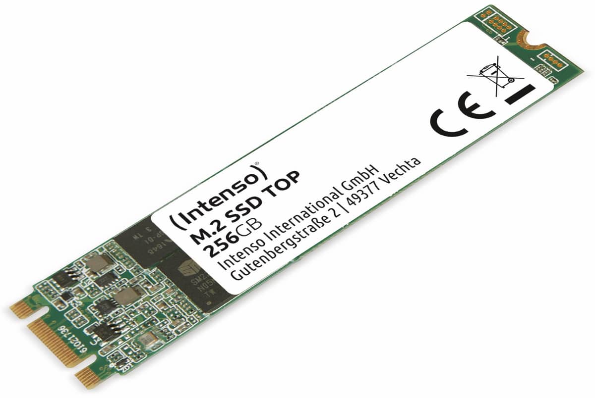 INTENSO M.2-SSD, 256 GB, MLC-FLASH