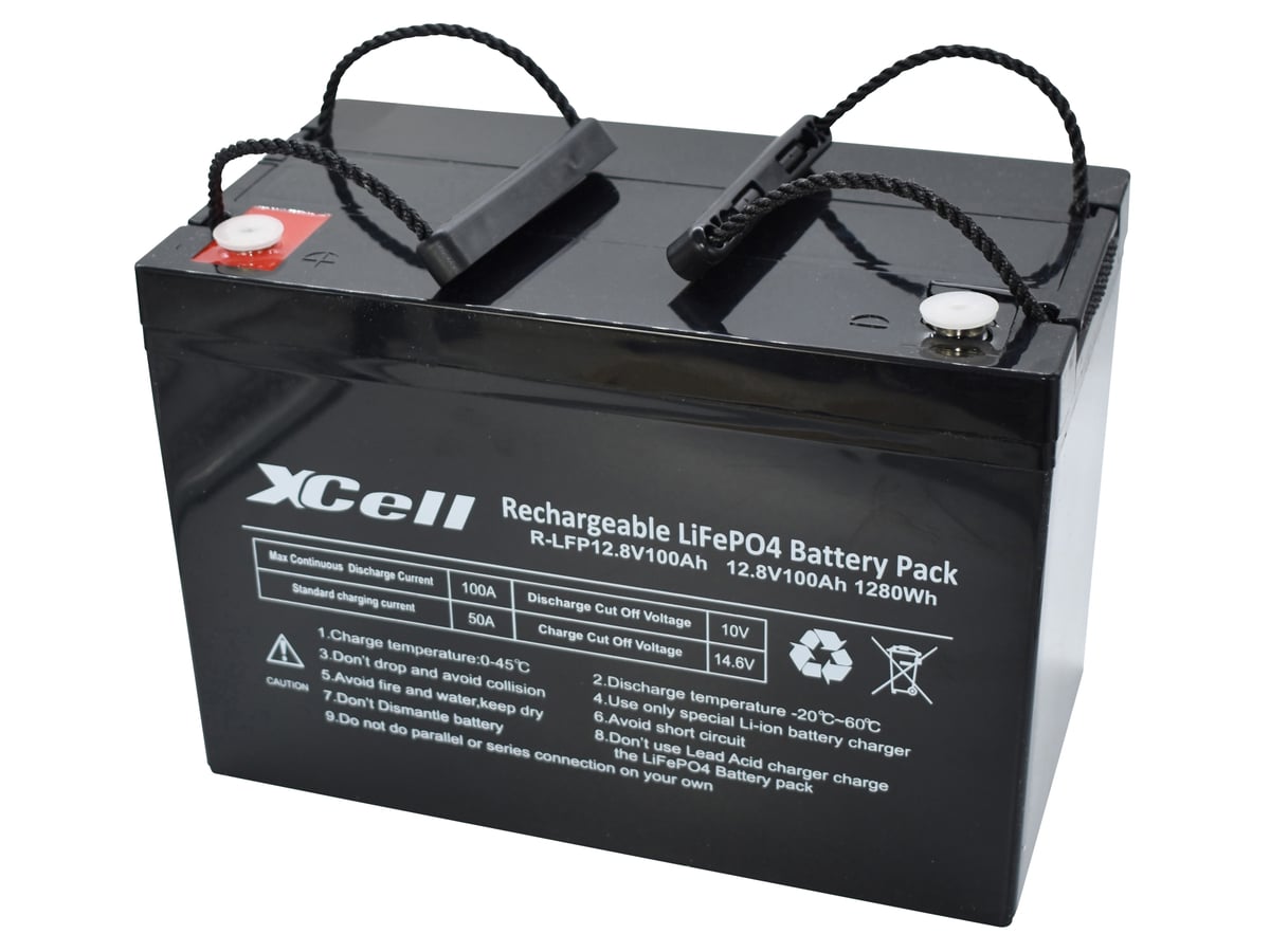 XCELL LiFePO4-Akku LFP12100, 12 V, 100 Ah