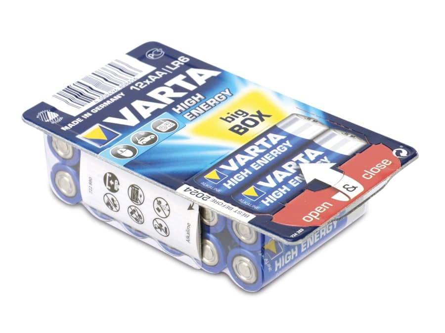 VARTA Mignon-Batterie HIGH ENERGY, 12er Box