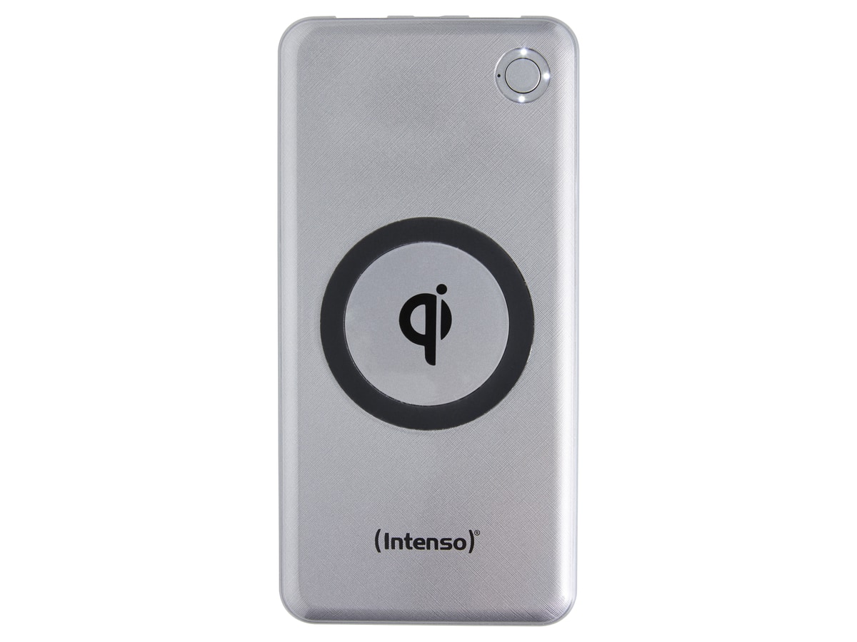 INTENSO USB Powerbank 7343531 WPD10000, Wireless, 10.000mAh, silber