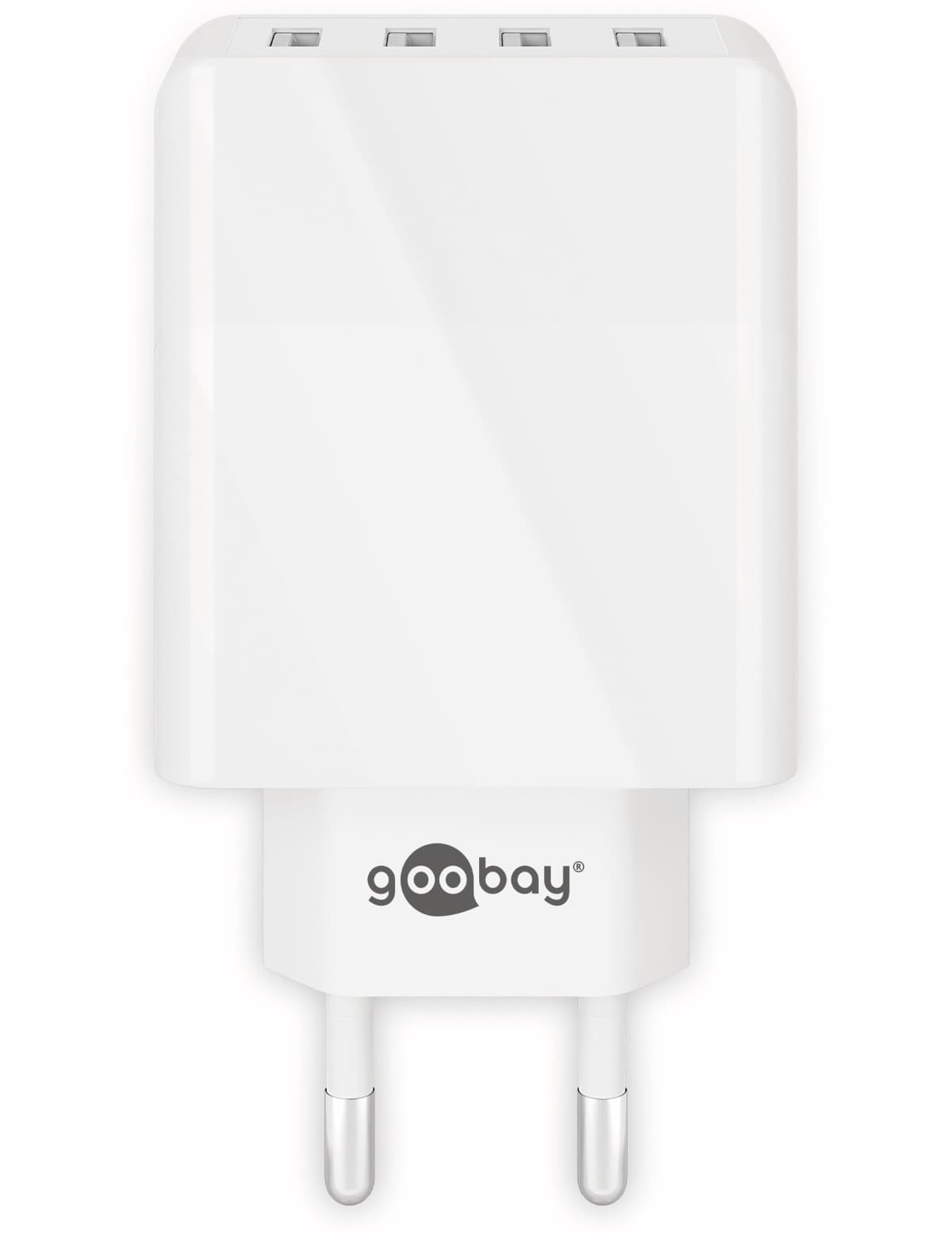 GOOBAY USB-Lader 44962, 4-fach, 3 A, 30 W, weiß