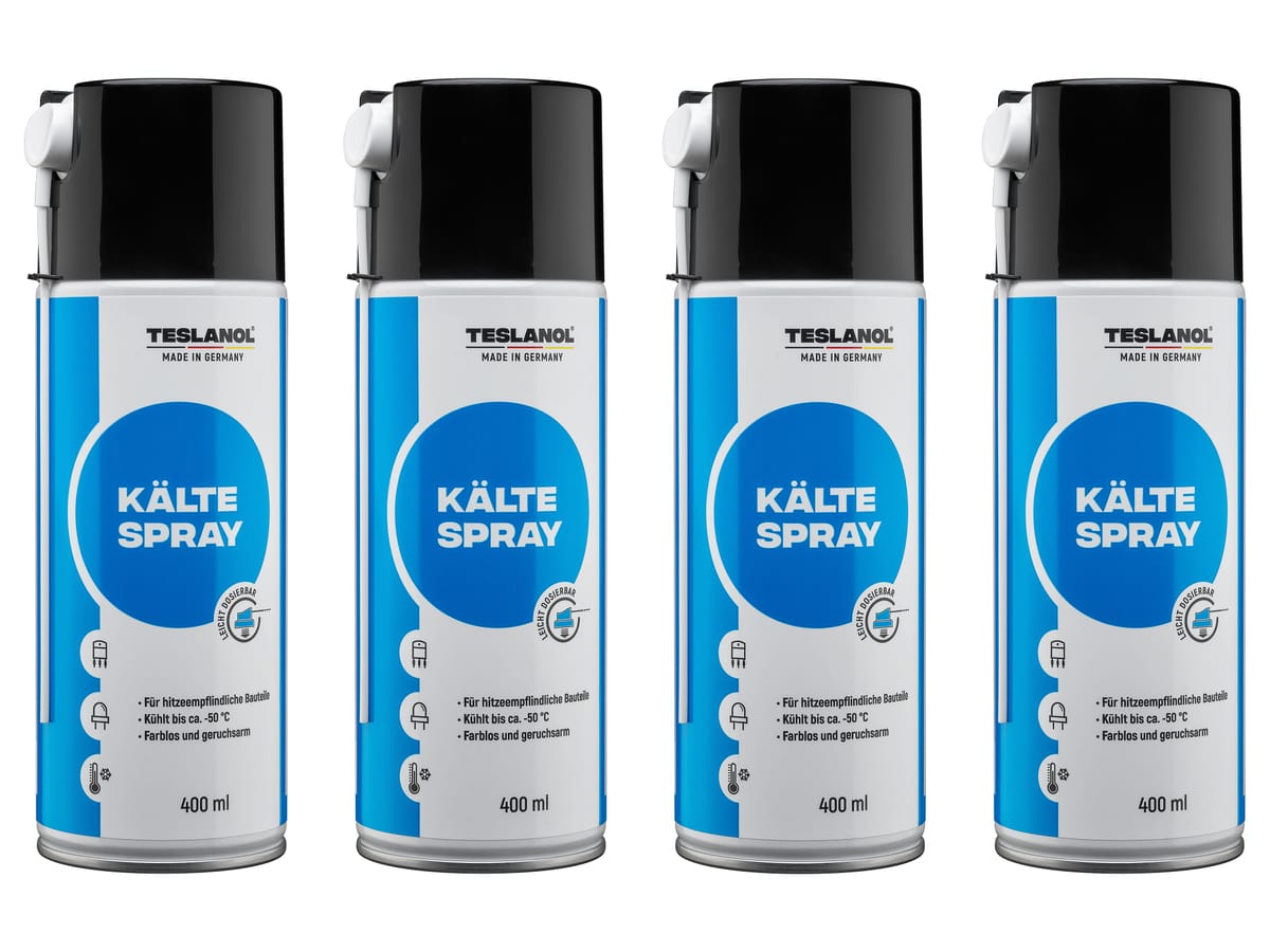 TESLANOL 26034 Kältespray T71, 400 ml, 4 Stück