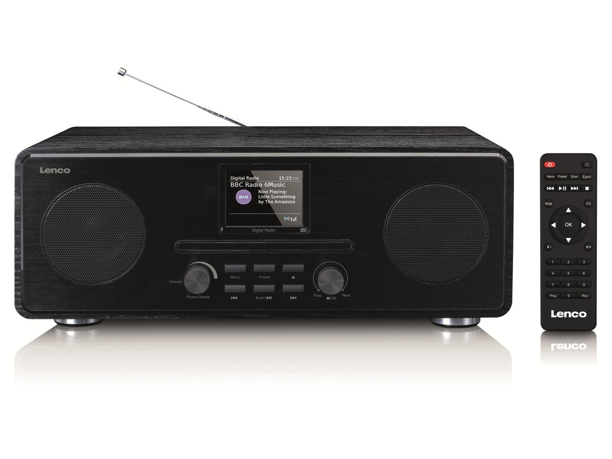 LENCO DAB+/FM Radio DAR-061, CD-Player, Bluetooth, schwarz