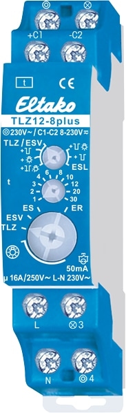 ELTAKO Treppenlichtzeitschalter TLZ12-8plus, 1 Schließer, 16A