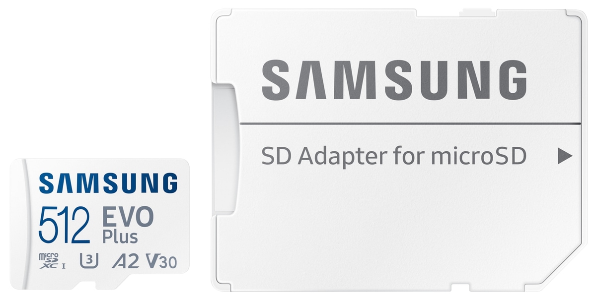 SAMSUNG MicroSDXC-Speicherkarte EVO Plus (2024) 512GB inkl. Adapter