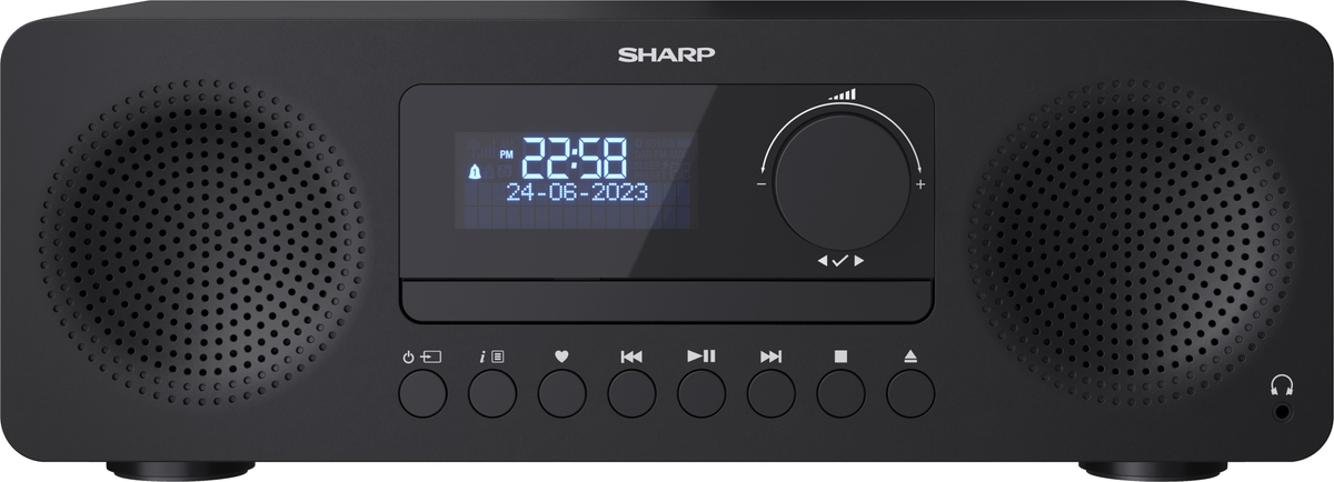 SHARP HiFi-Anlage XL-B720D, All-in-one, schwarz, DAB+, Bluetooth, MP3, CD-Lafw.