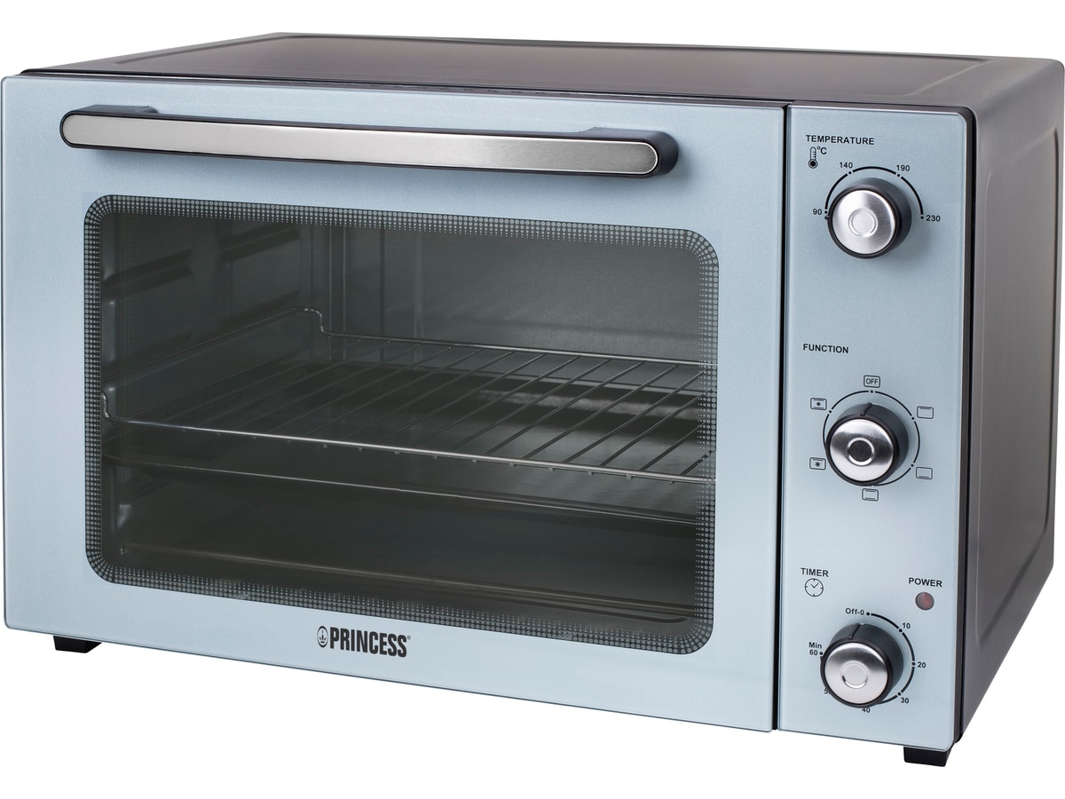 PRINCESS Mini-Backofen 01.112754.01.001, 45 L, 1800 W, Umluft, silber