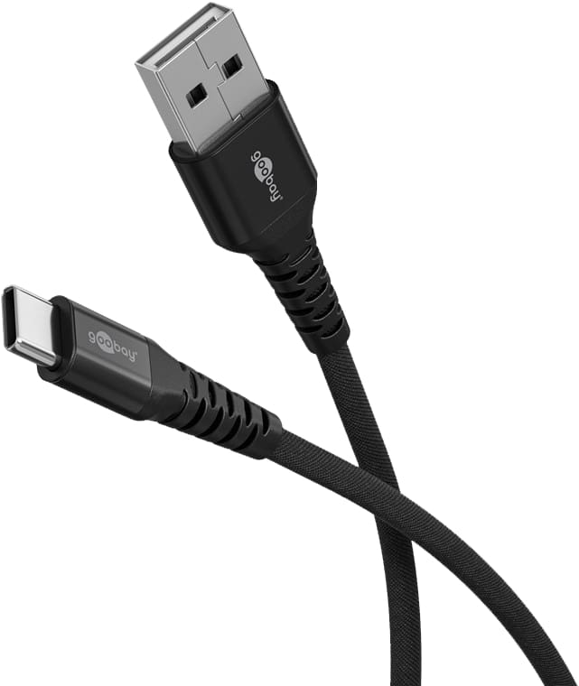 GOOBAY USB 2.0 Kabel 74525 A/C 0,5m schwarz supersoft