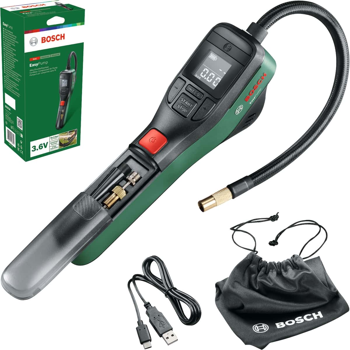 BOSCH Akku-Druckluftpumpe, EasyPump, 0603947000