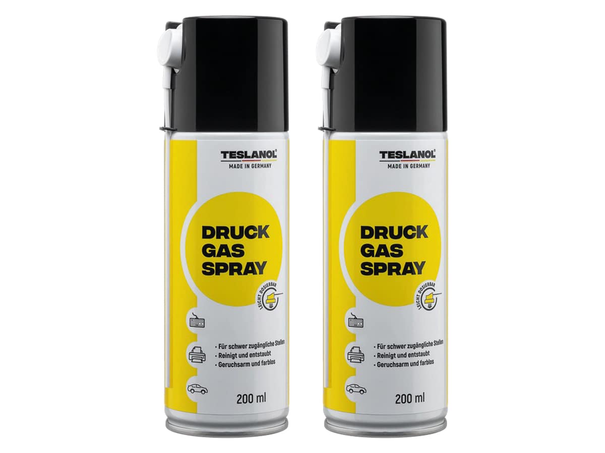 TESLANOL Druckluftspray 26002, 200 ml, 2 Stück