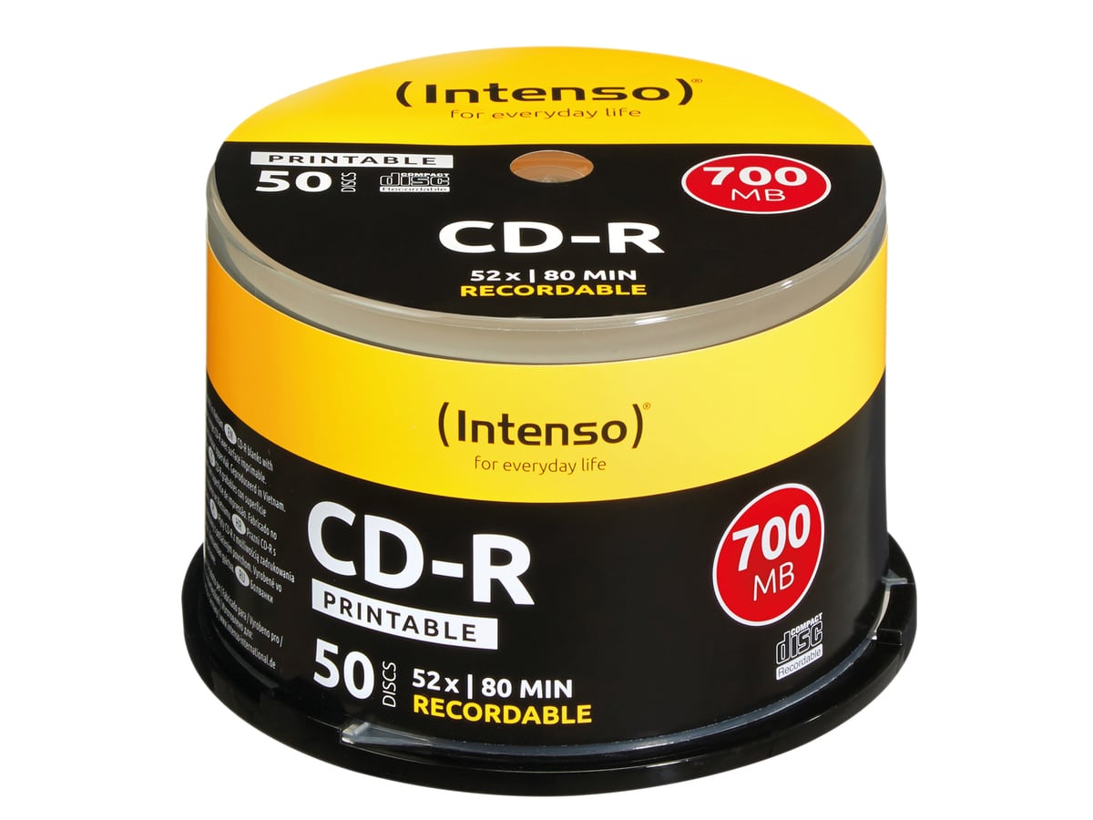 INTENSO CD-R Spindel (bedruckbar), 50 Stück