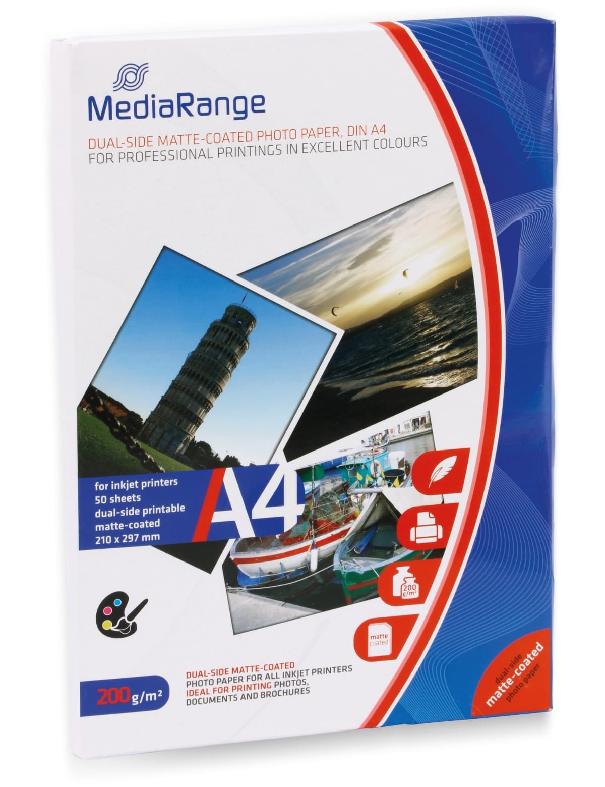 MEDIARANGE Fotopapier DIN A4, 200 g/m², matt