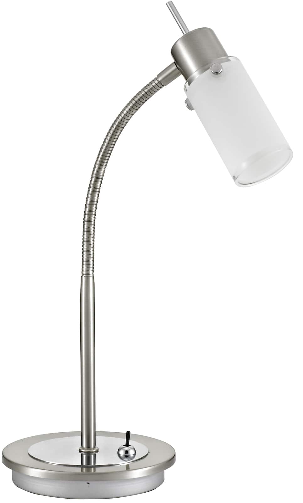 JUST LIGHT LED-Tischleuchte 11935-55 stahlfarbig, 4,W, 420 lm, 3000 K