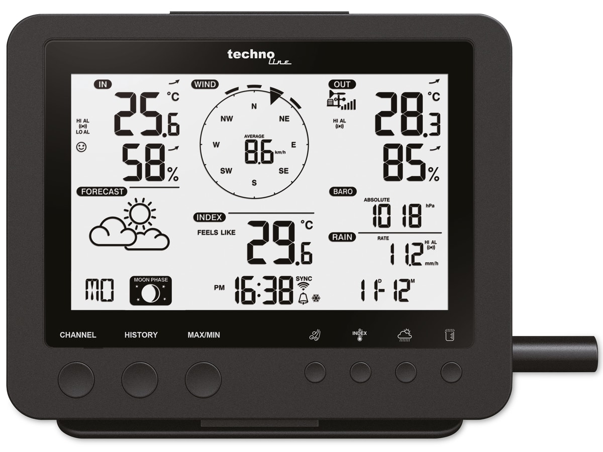 TECHNOLINE Wetterstation WS 1900
