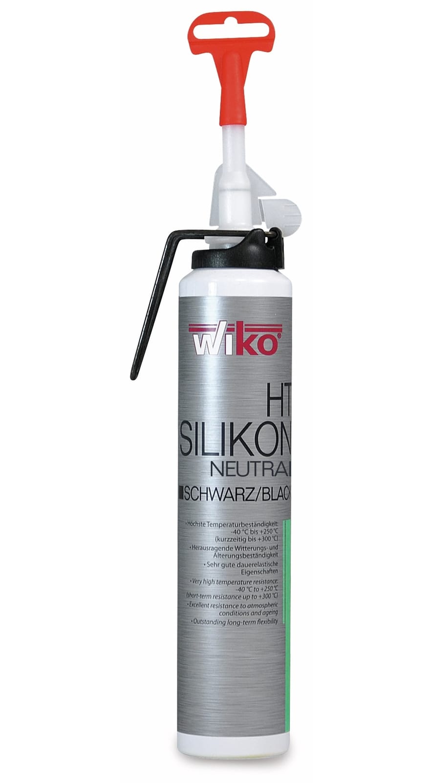 WIKO Silikon-Dichtmasse BLACK-SIL, Automatikkartusche 200 ml