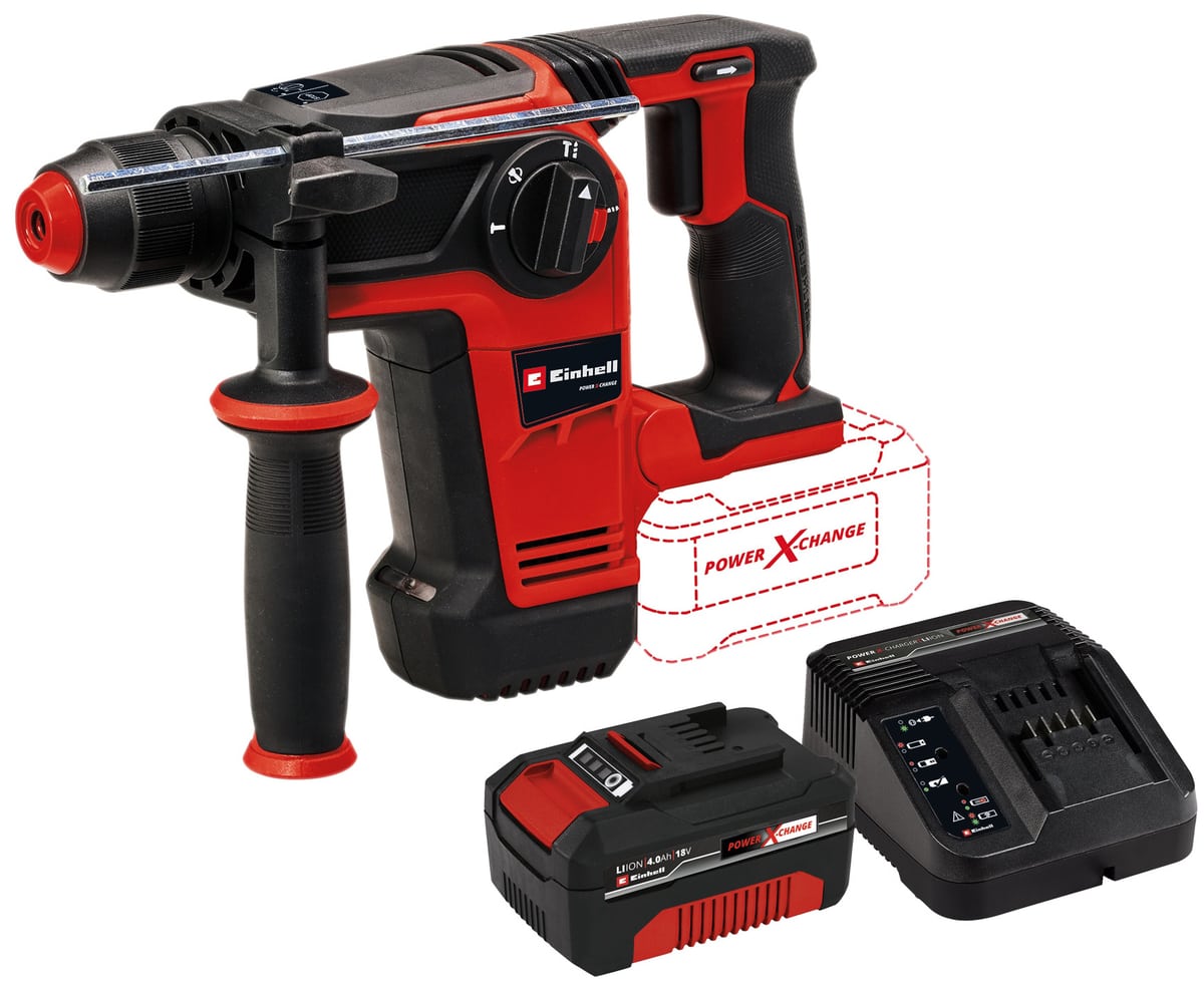 EINHELL Akku-Bohrhammer TP-HD 18/26 LI BL Kit (1x 4,0 Ah)