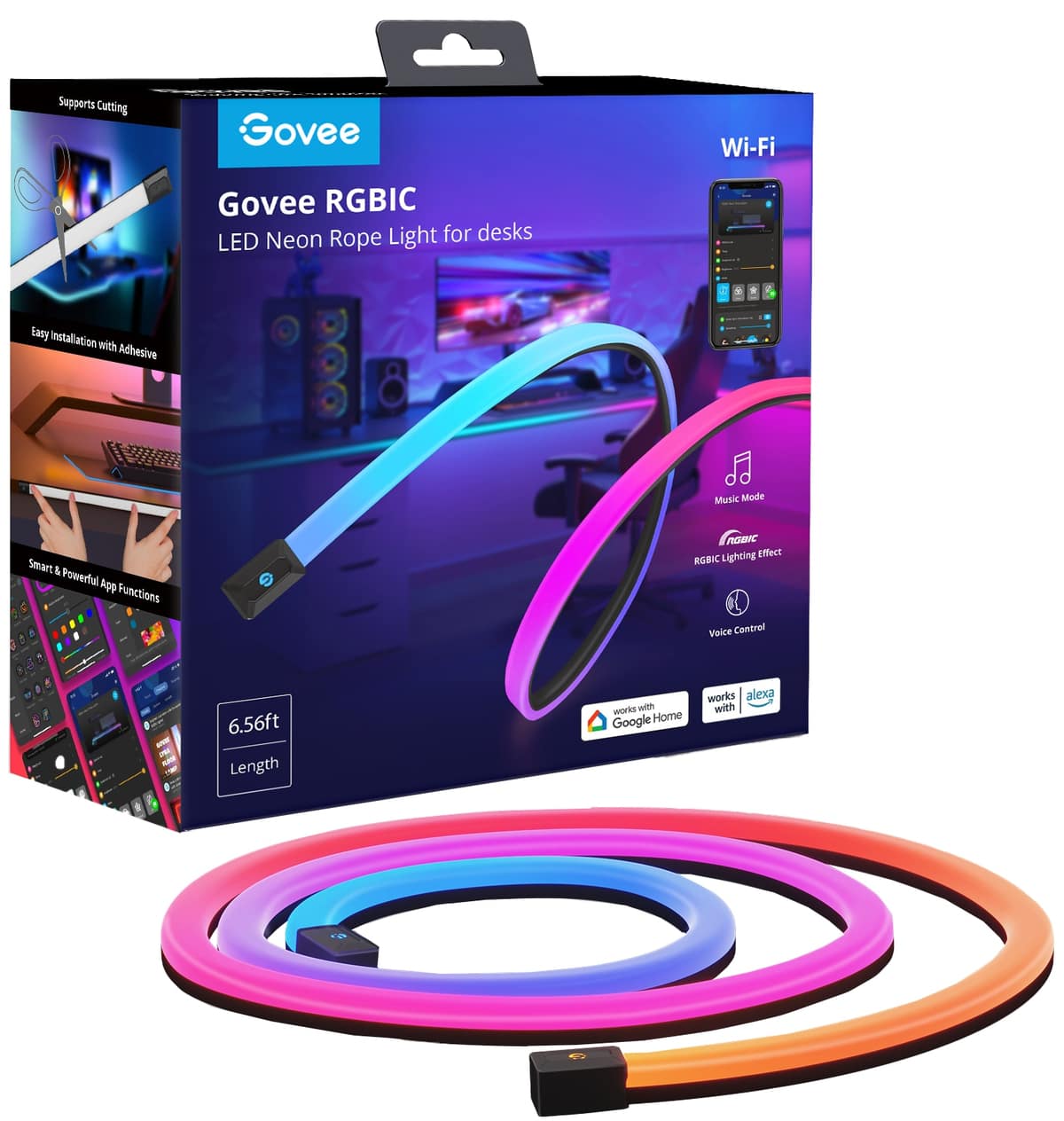 GOVEE LED-Strip Neon Gaming Table Light, EEK: G, 2 m