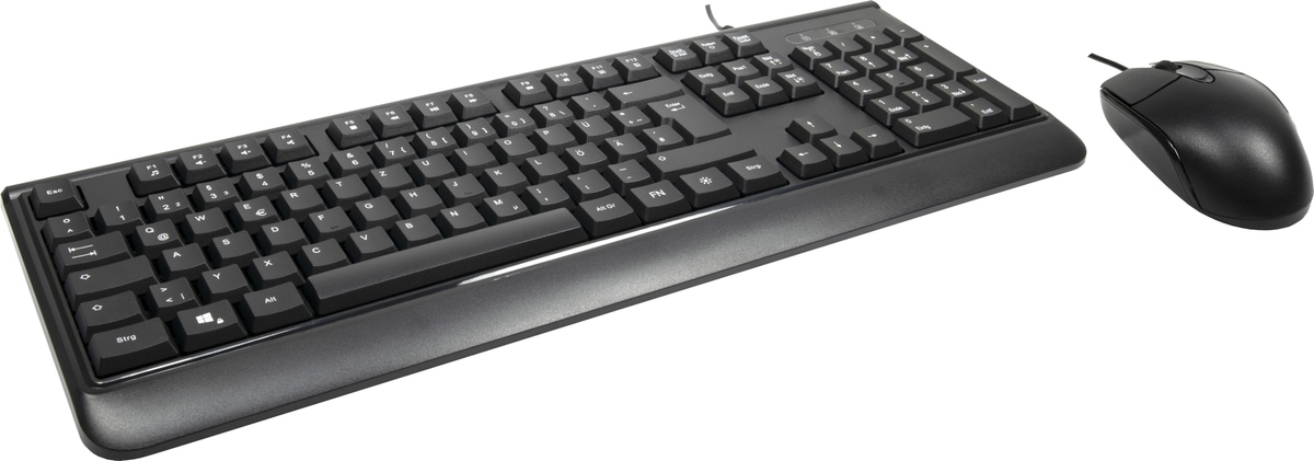 INTER-TECH Tastatur- und Mausset AC KB-101DE