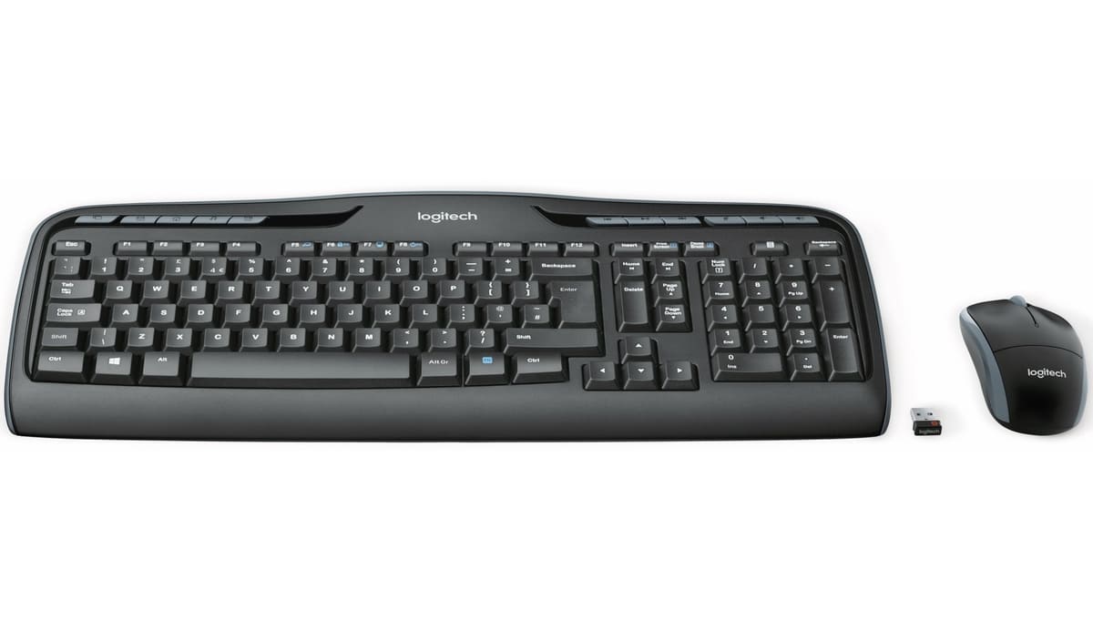 LOGITECH Desktop-Set Tastatur und Maus MK330, Wireless