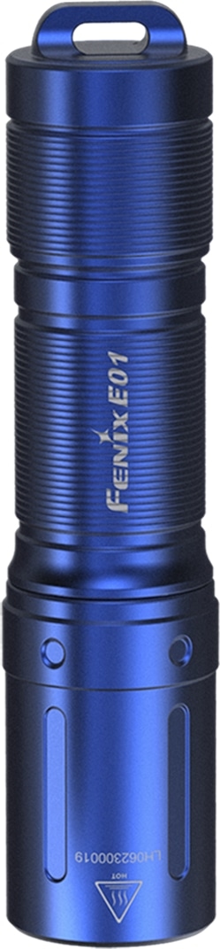 FENIX LED-Taschenlampe E01 V2.0, für den Schlüsselbund, blau