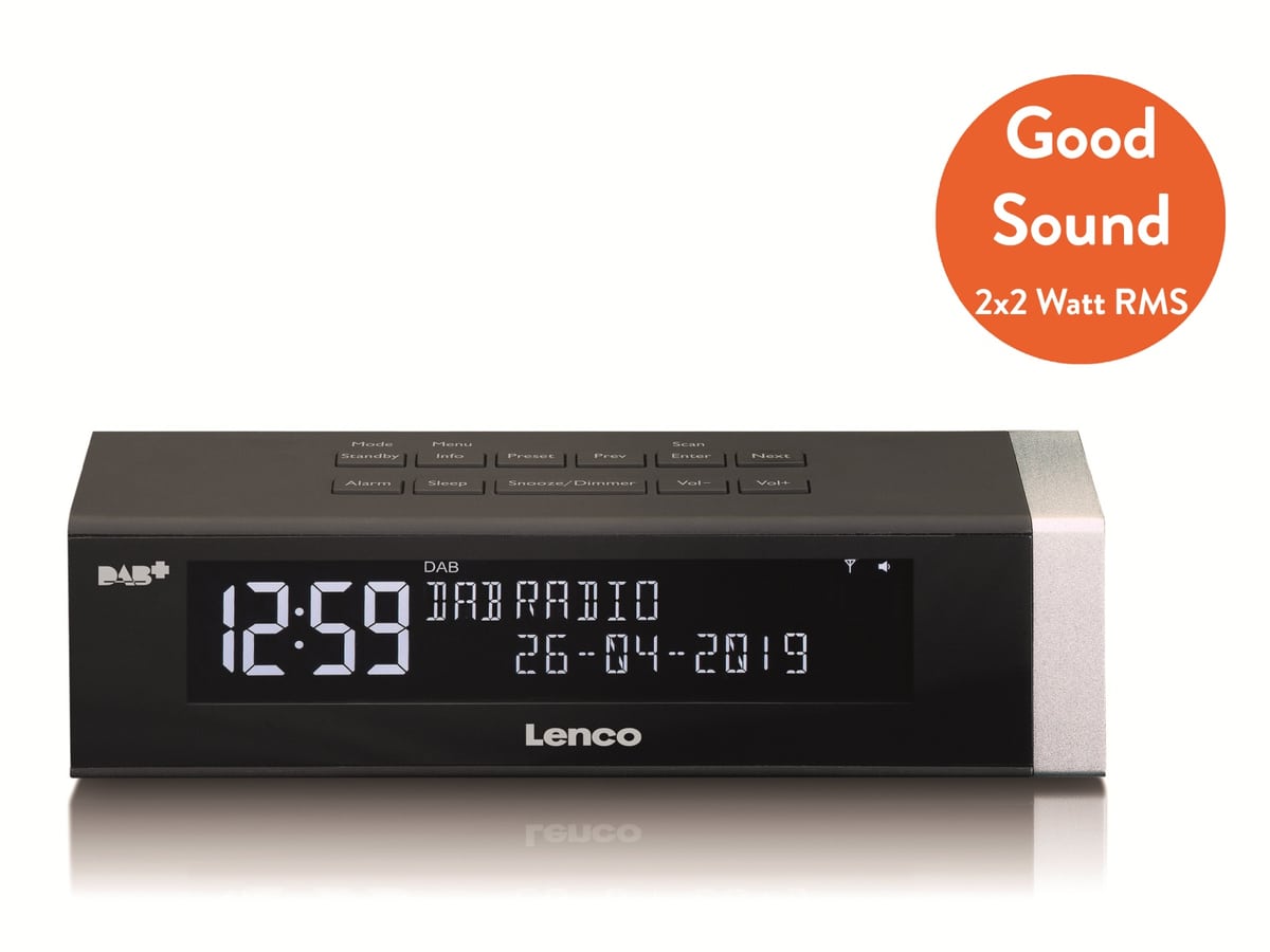 LENCO DAB+/FM Radio CR-630BK, schwarz