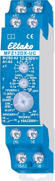 ELTAKO Multifunktions-Zeitrelais MFZ12DX-UC, analog