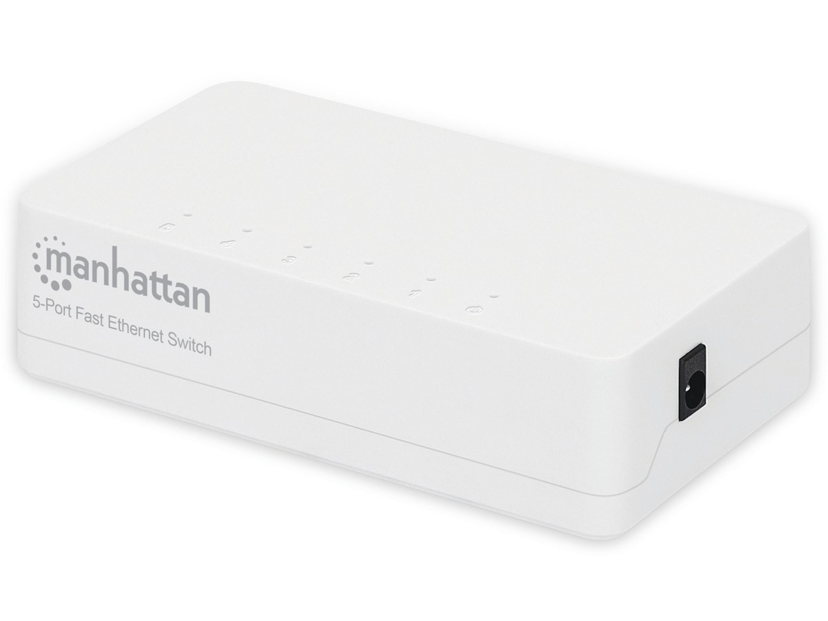 MANHATTAN Fast Ethernet Switch, 5-Port, weiß