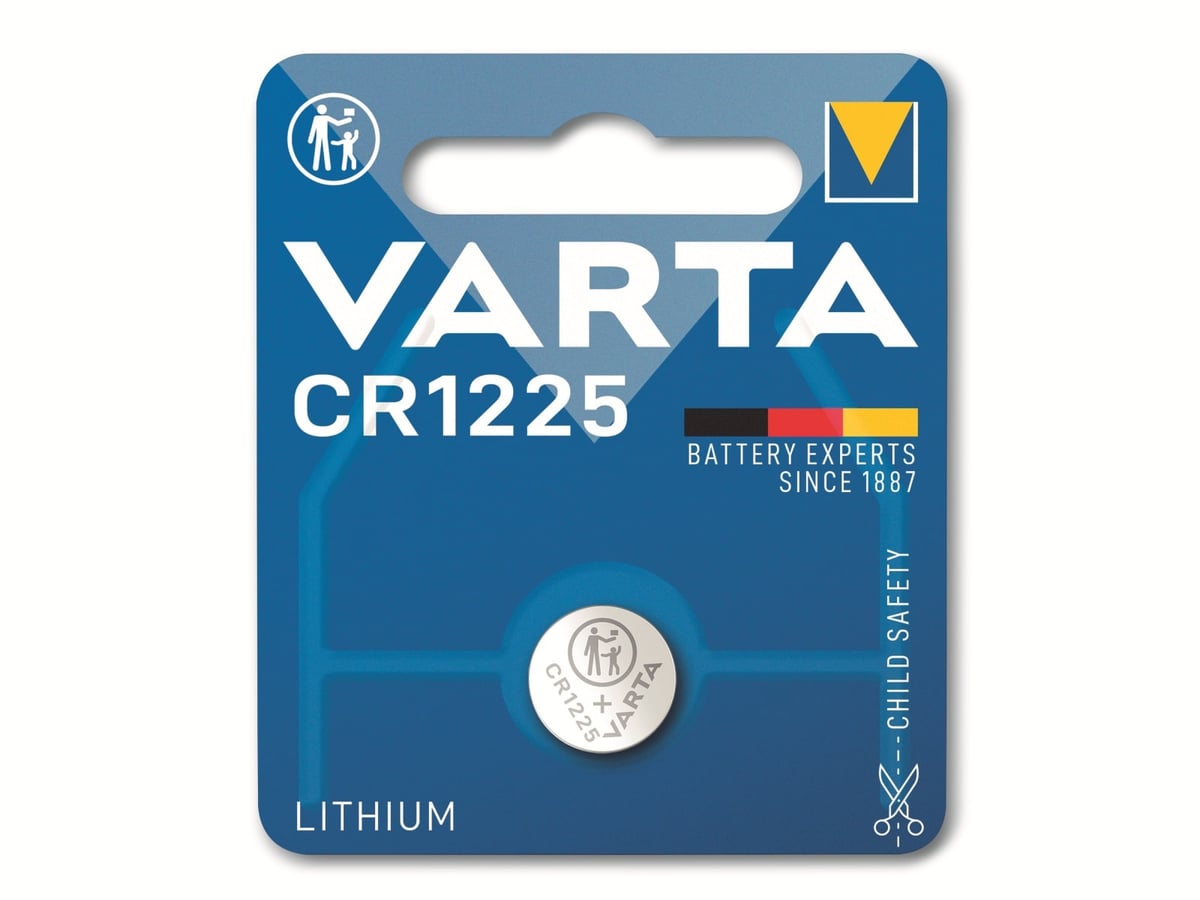 VARTA Knopfzelle Lithium, CR1225, 3V 1 Stück