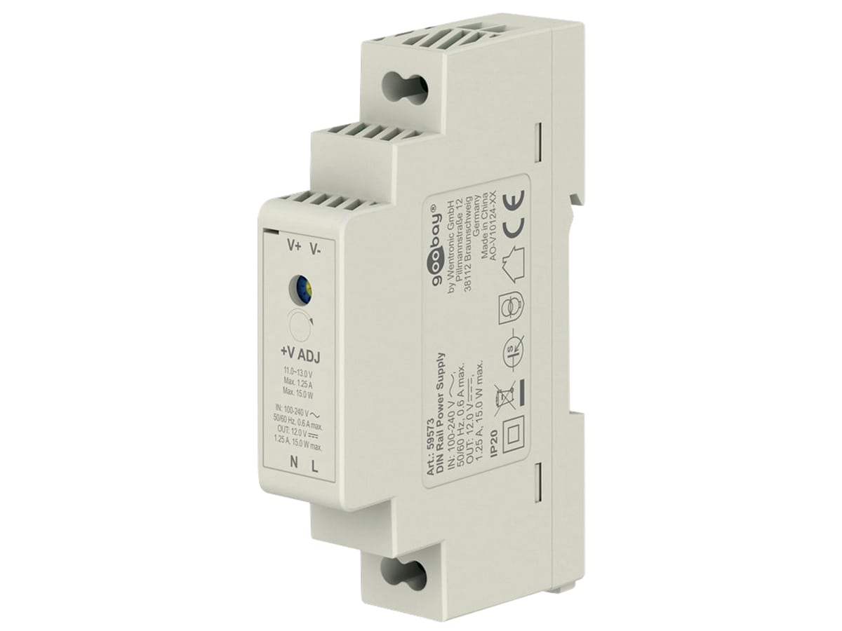 GOOBAY Hutschienen-Netzteil 59573, 12 V, 1,25 A, 15 W