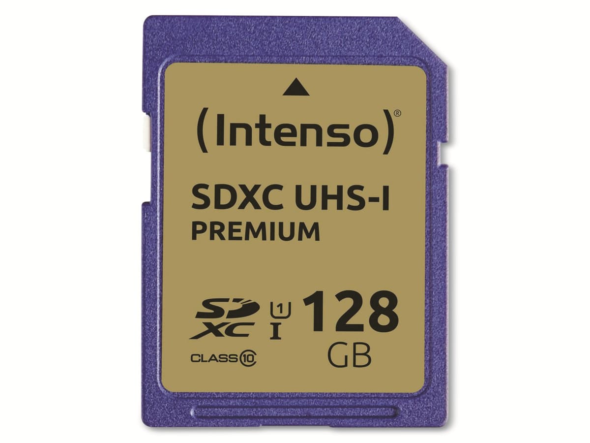 INTENSO SDXC Card 3421491, 128 GB, Class 10, UHS-I