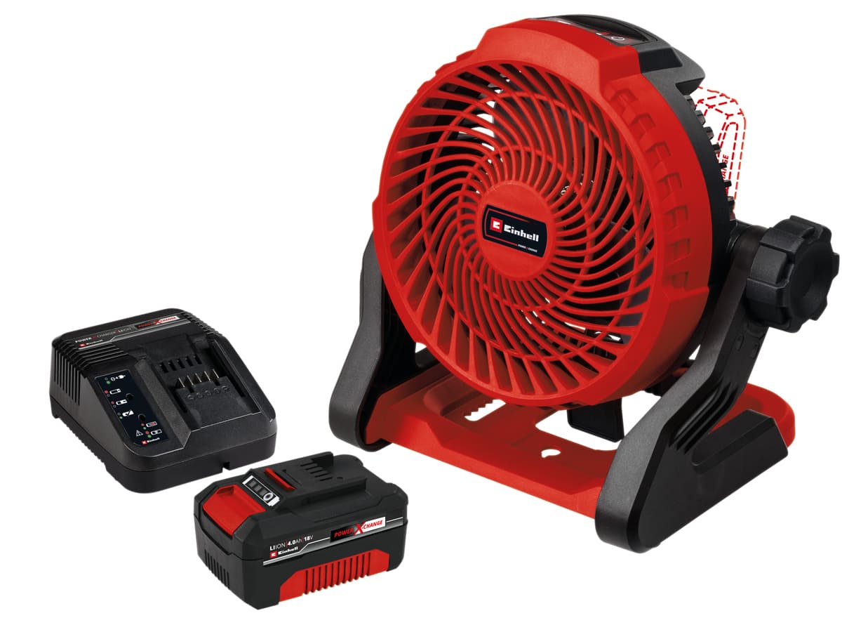 EINHELL Akku-Ventilator GE-CF 18/2200 Li, 1x Akku 4,0 Ah