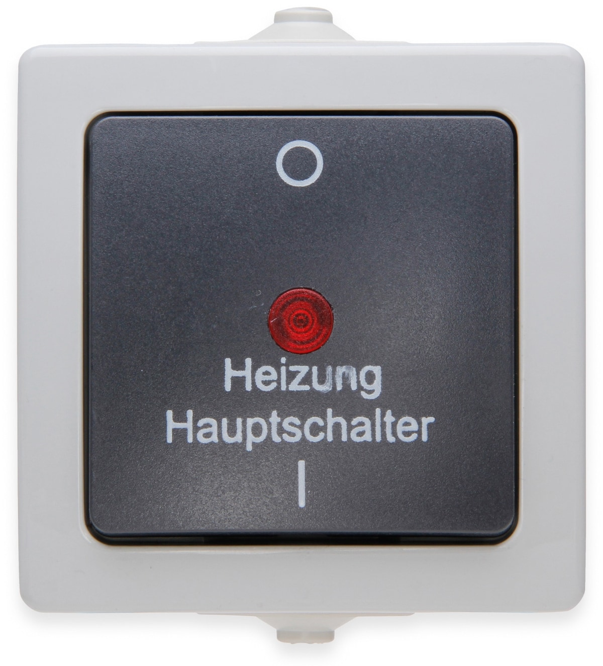 KOPP Feuchtraum-Heizungshauptschalter Nautic, 565356002, beleuchtet, grau