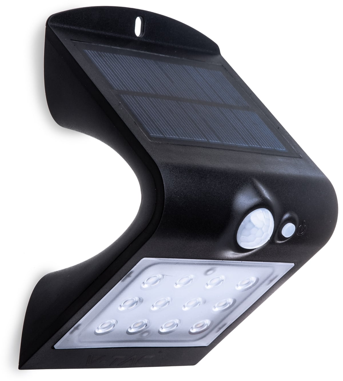 V-TAC Solar-LED Wandleuchte VT 767-2 (8277) mit Sensor, 1,5W, schwarz