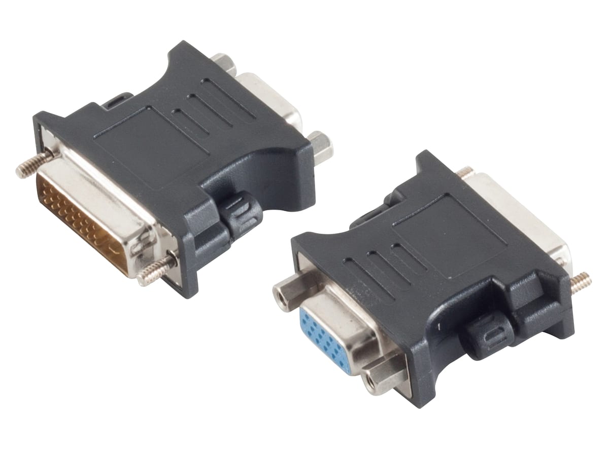 S-IMPULS DVI-D (24+1) Adapter VGA-Buchse PVC schwarz