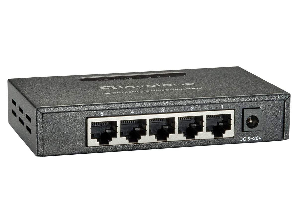 LEVEL ONE Gigabit-Switch GEU-0523 5-Port