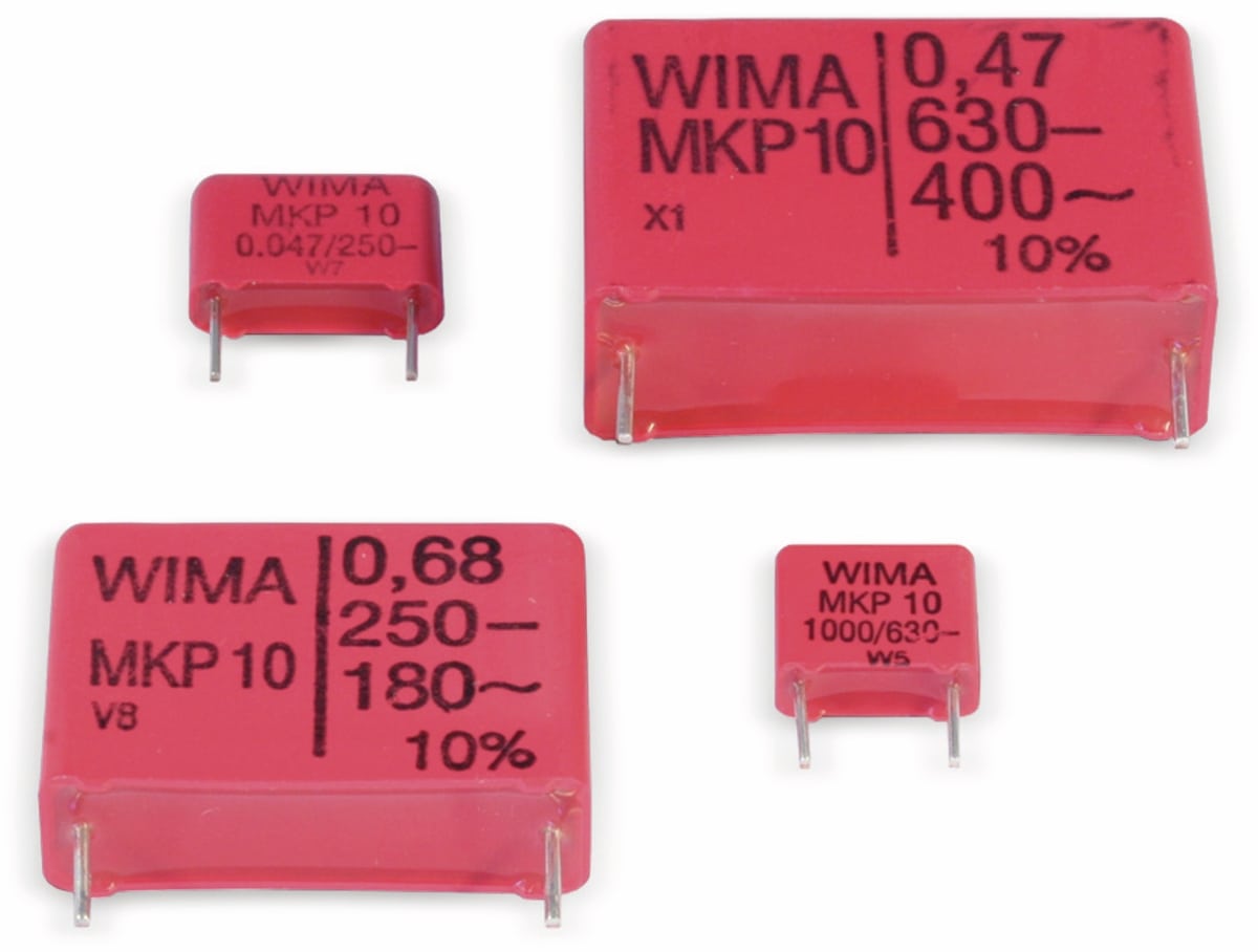 WIMA Folienkondensator, 0,047UF, 630V, radial, RM 15, MKP1J024704C00KSSD