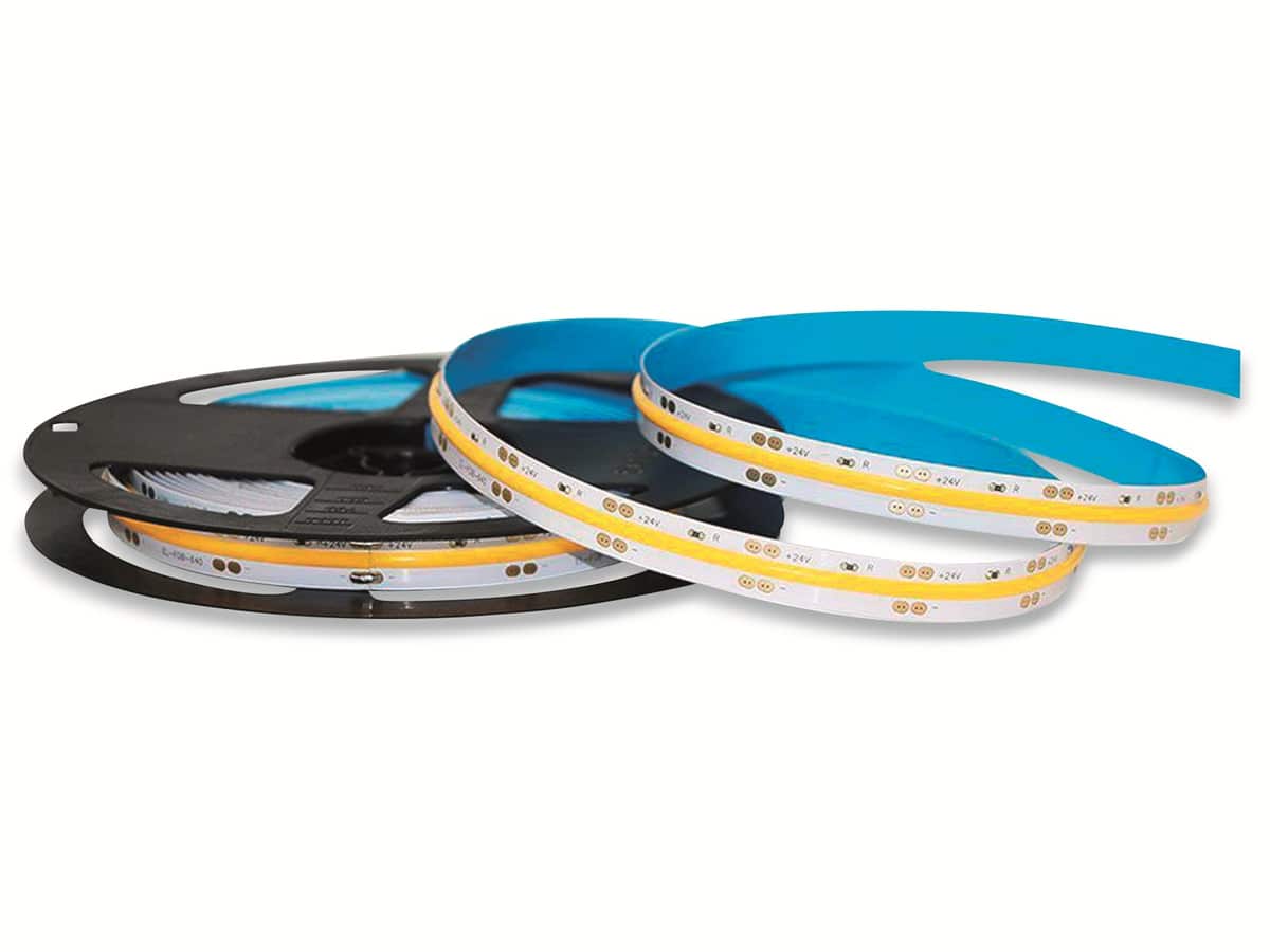 V-TAC LED-Strip VT-COB 512 (2650), 2560 LEDs, EEK: F, 60 W, 24V, 5000 lm, 4000 K, 5 m, IP 20, 90RA