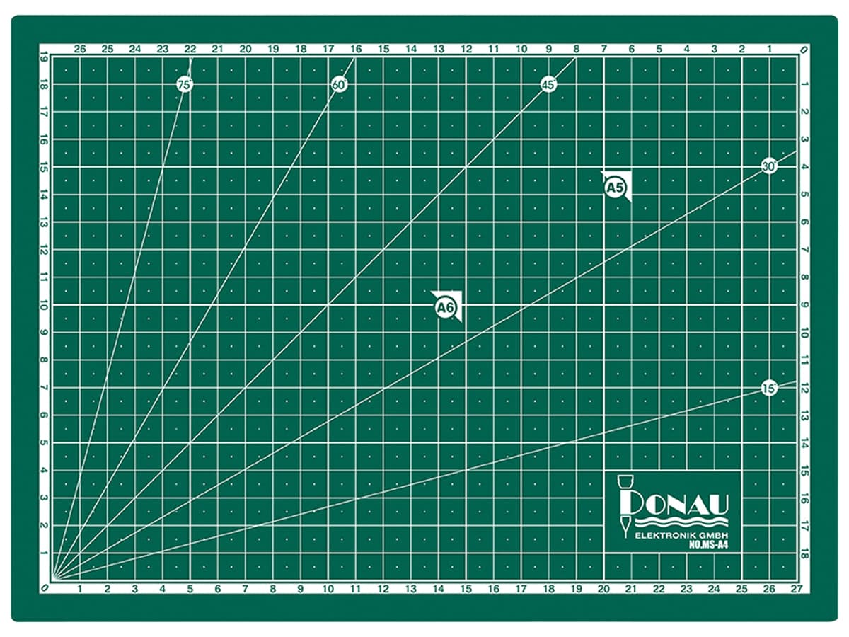 DONAU ELEKTRONIK Selbstheilende Schneidematte, A4 (300x220x3 mm), MS-A4