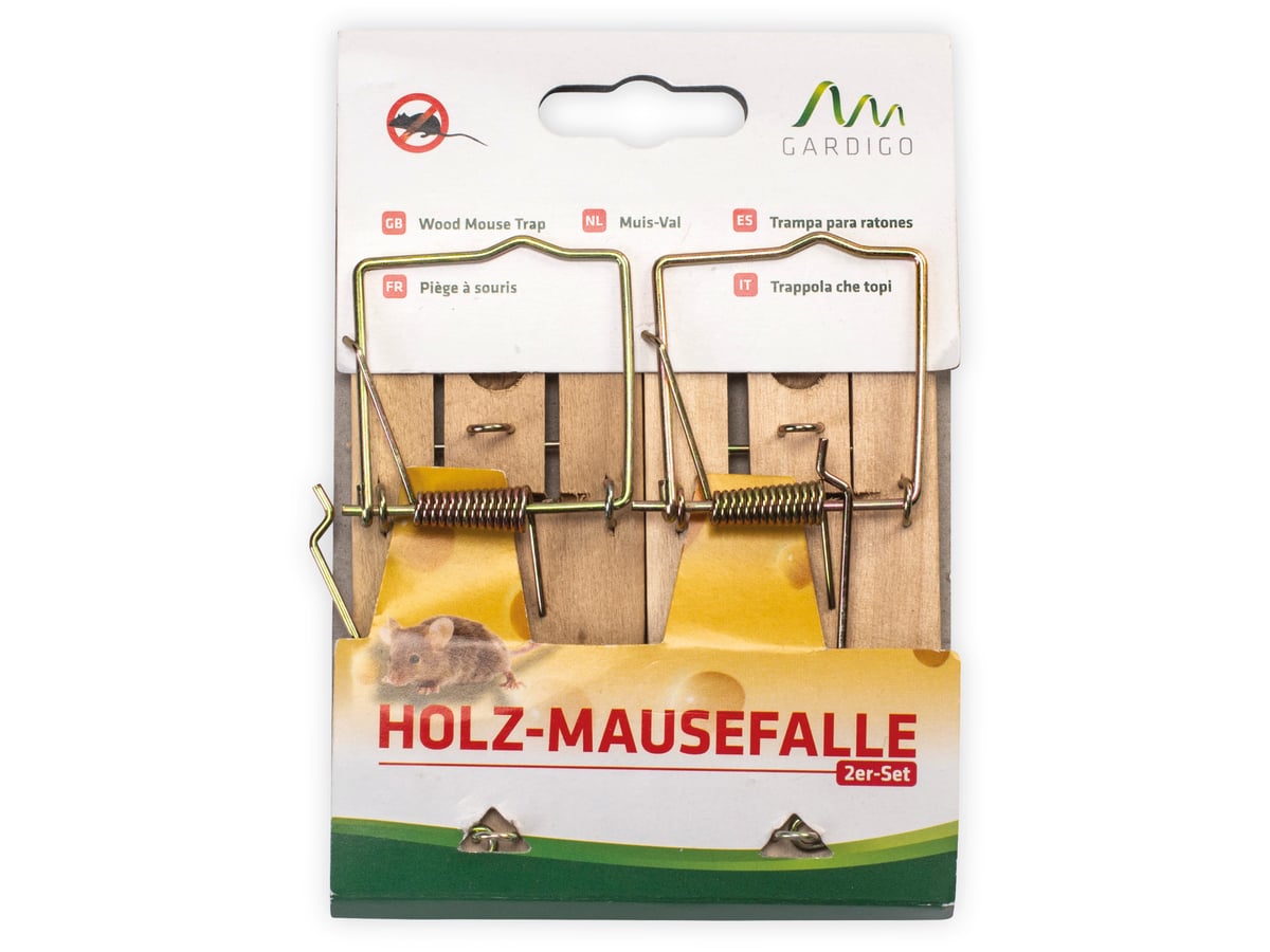 Image of GARDIGO Holz-Mausefalle, 2er-Set