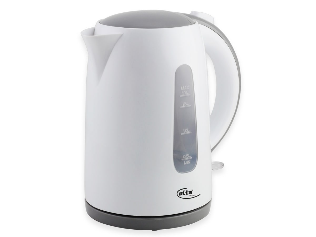 ELTA Wasserkocher WK-2200.16, Classic Line, 2200 W, 1,7 L, weiß