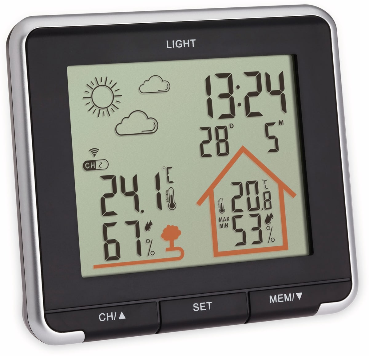 TFA Funk-Wetterstation Life, schwarz, 35.1153.01