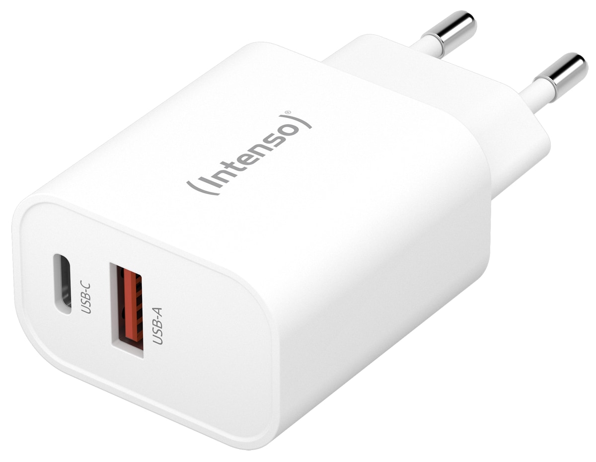 INTENSO USB-Ladegerät W30AC,1 x USB-A und 1 x USB-C, 30 Watt