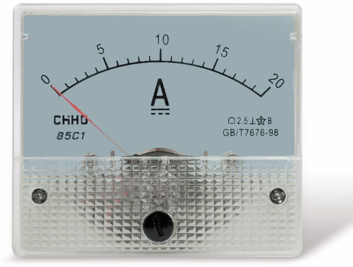 Einbau-Messinstrument, 0...20 A-