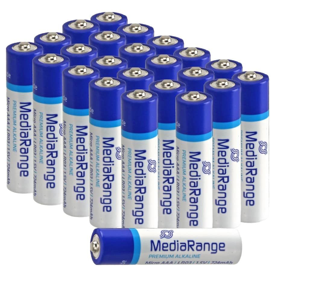 MEDIARANGE Alkaline Batterien MRBAT103, Micro AAA, 24er Pack